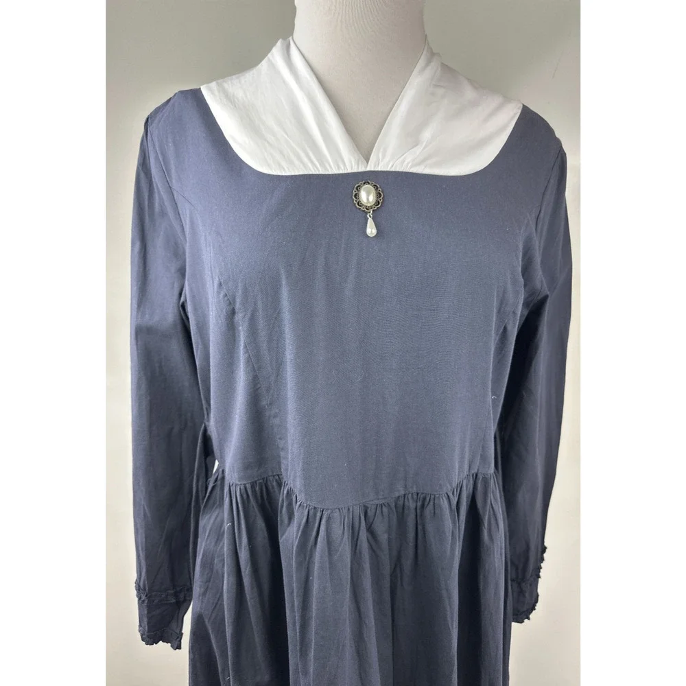 Scarlet Darkness Colonial Prairie Renaissance Ren Fair Costume Dress Cosplay 2XL - Picture 5 of 15